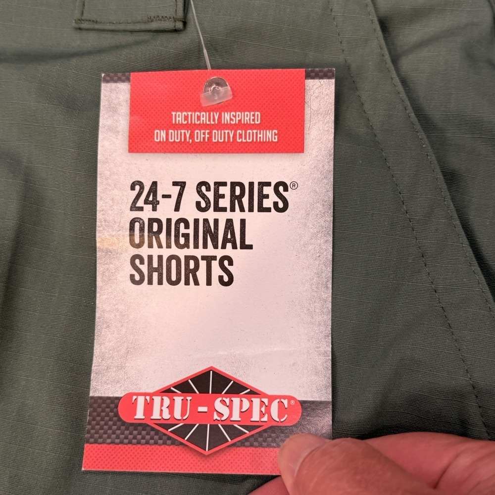 TRUE SPEC 24-7 Series Men's Sz 38 Tactical Cargo Shorts Green NWT - Picture 9 of 13
